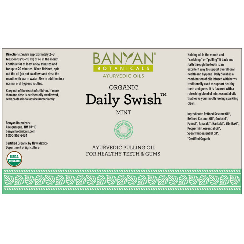 Label Image for Banyan Botanicals Mint Daily Swish