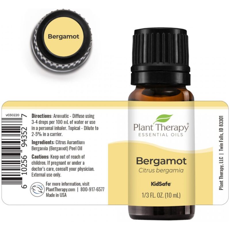 Label Image for Plant Therapy Bergamot Essential Oil 10ml