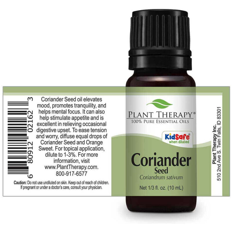 Label Image for Plant Therapy Coriander Seed Essential Oil