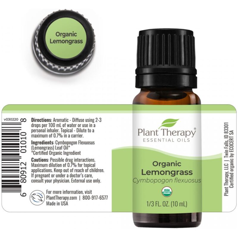 Label Image for Plant Therapy Lemongrass Essential Oil