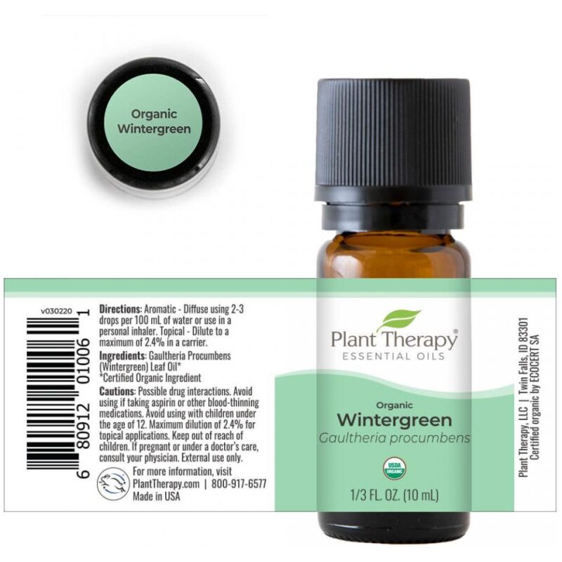 Label Image for Plant Therapy Wintergreen Essential Oil