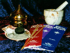 Blue Pearl Incense Display