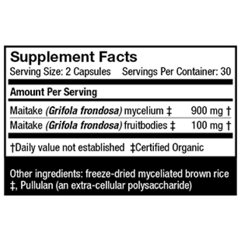 Label Image for Host Defense Maitake Capsules