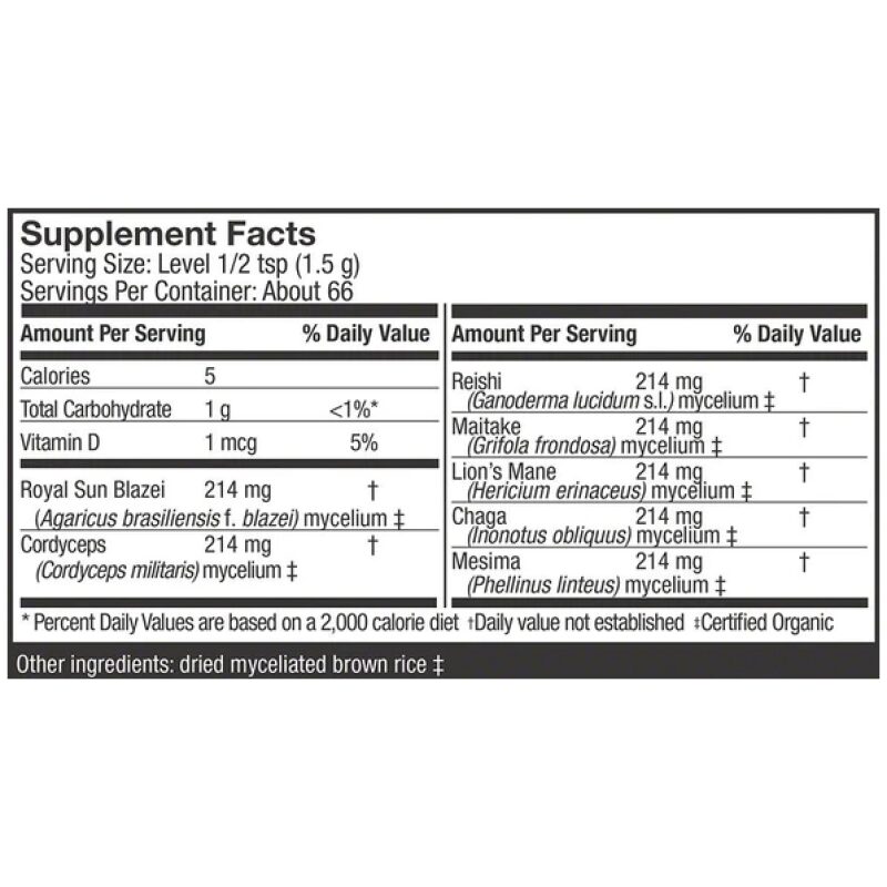 Label Image for Host Defense Stamets 7 Mycelium Powder