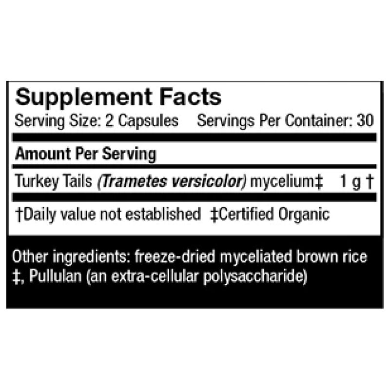 Label Image for Host Defense Turkey Tail Capsules