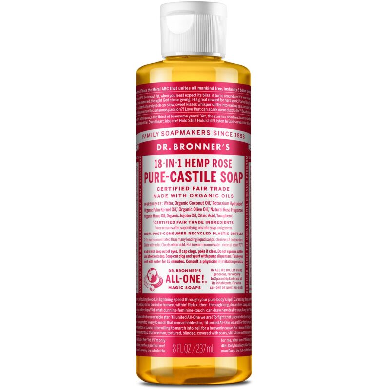 Product Listing Image for Dr. Bronner's Pure Castile Soap Hemp Rose 8 oz