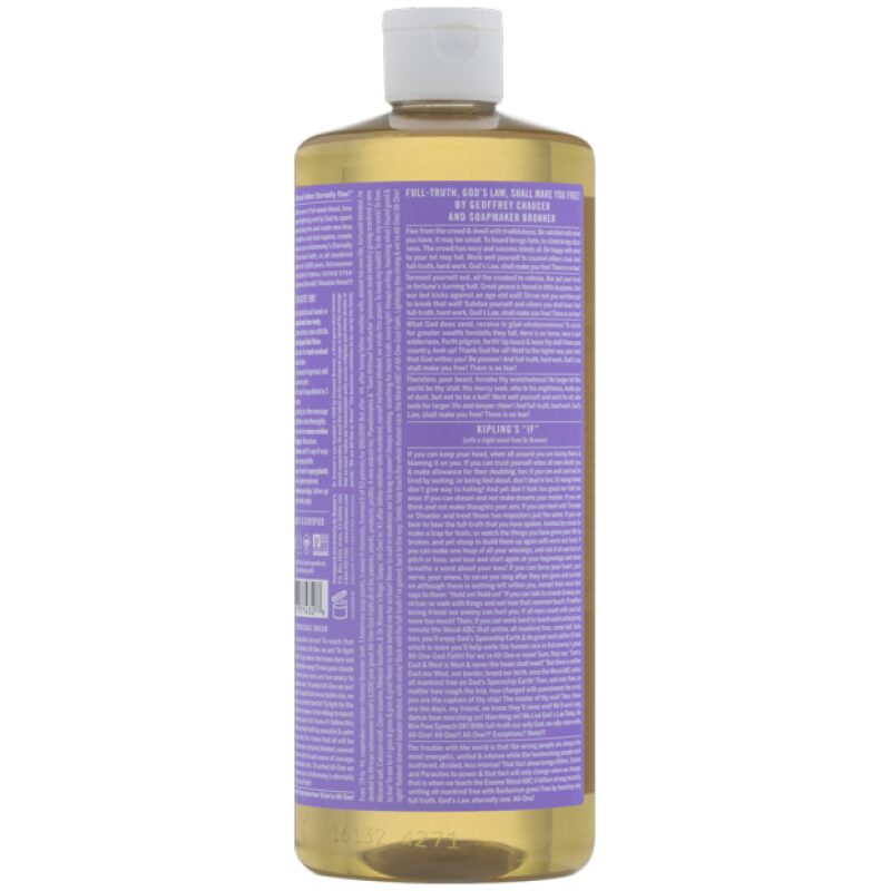 Label Image for Dr. Bronner's Pure Castile Soap Lavender 32 oz