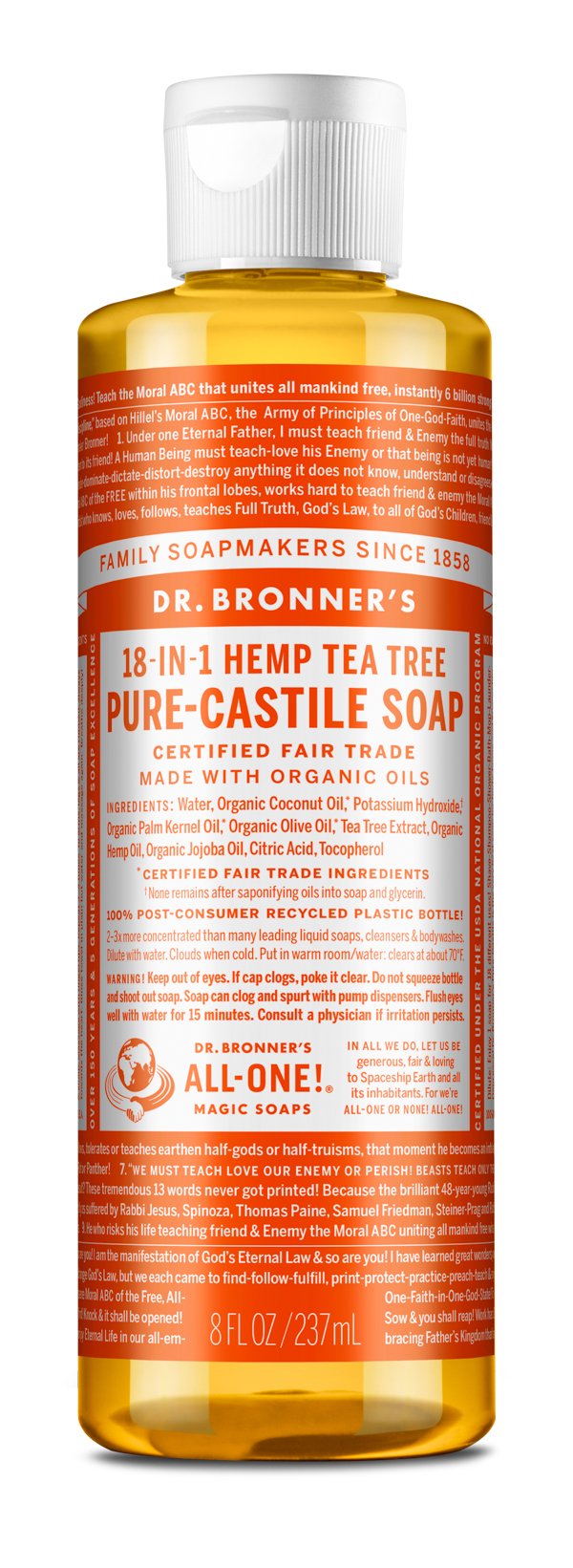 Product Listing Image for Dr. Bronner's Pure Castile Soap Tea Tree 8 oz