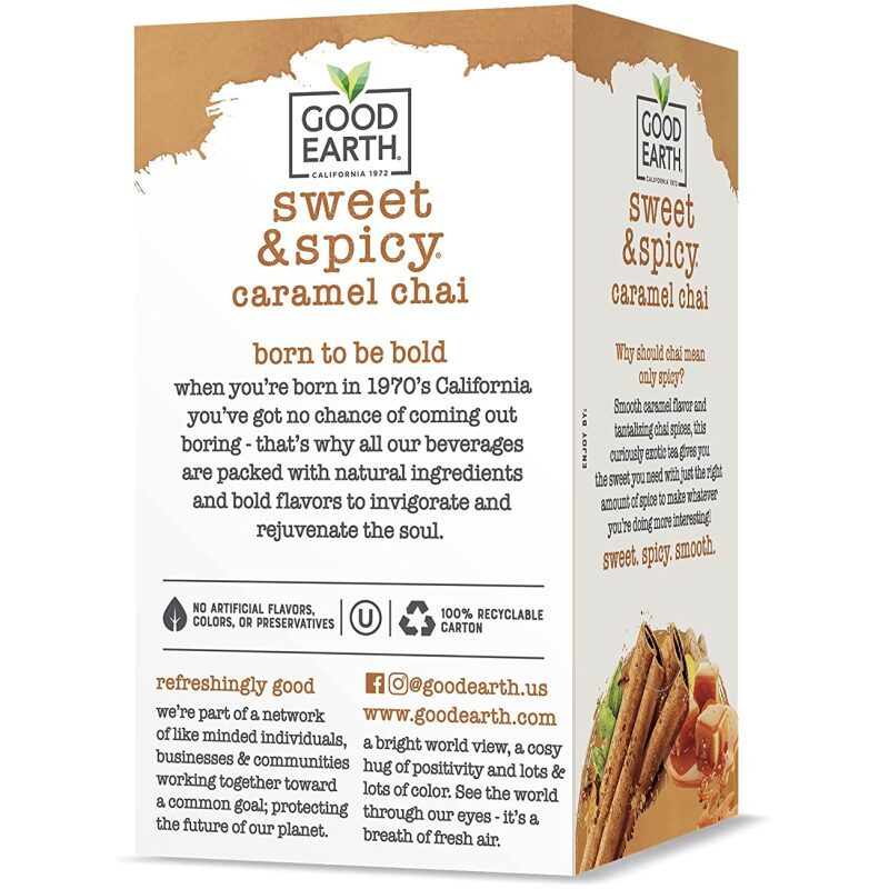 Reverse Image for Good Earth Sweet and Spicy Caramel Chai Tea