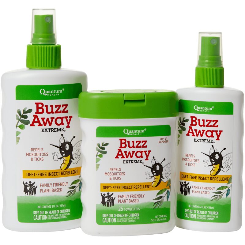 Assiting Image for Quantum Health Buzz Away Extreme Deet-Free Product Line