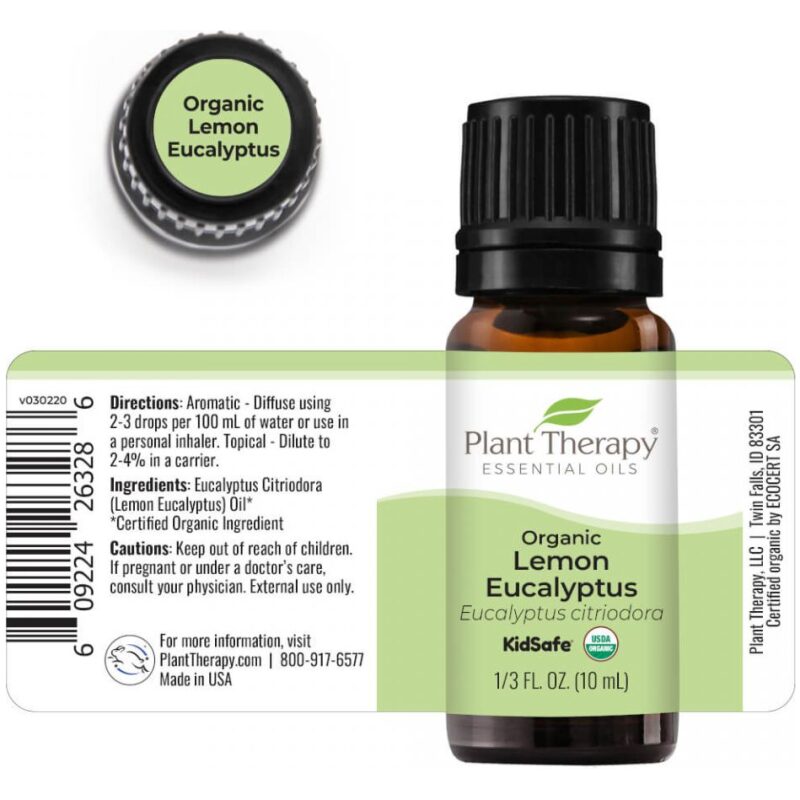 Label Image for Plant Therapy Organic Lemon Eucalyptus Essential Oil