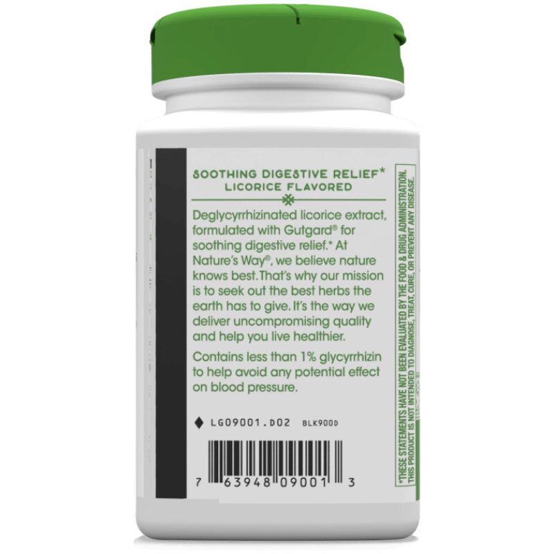 Label Image for Natures Way DGL Capsules