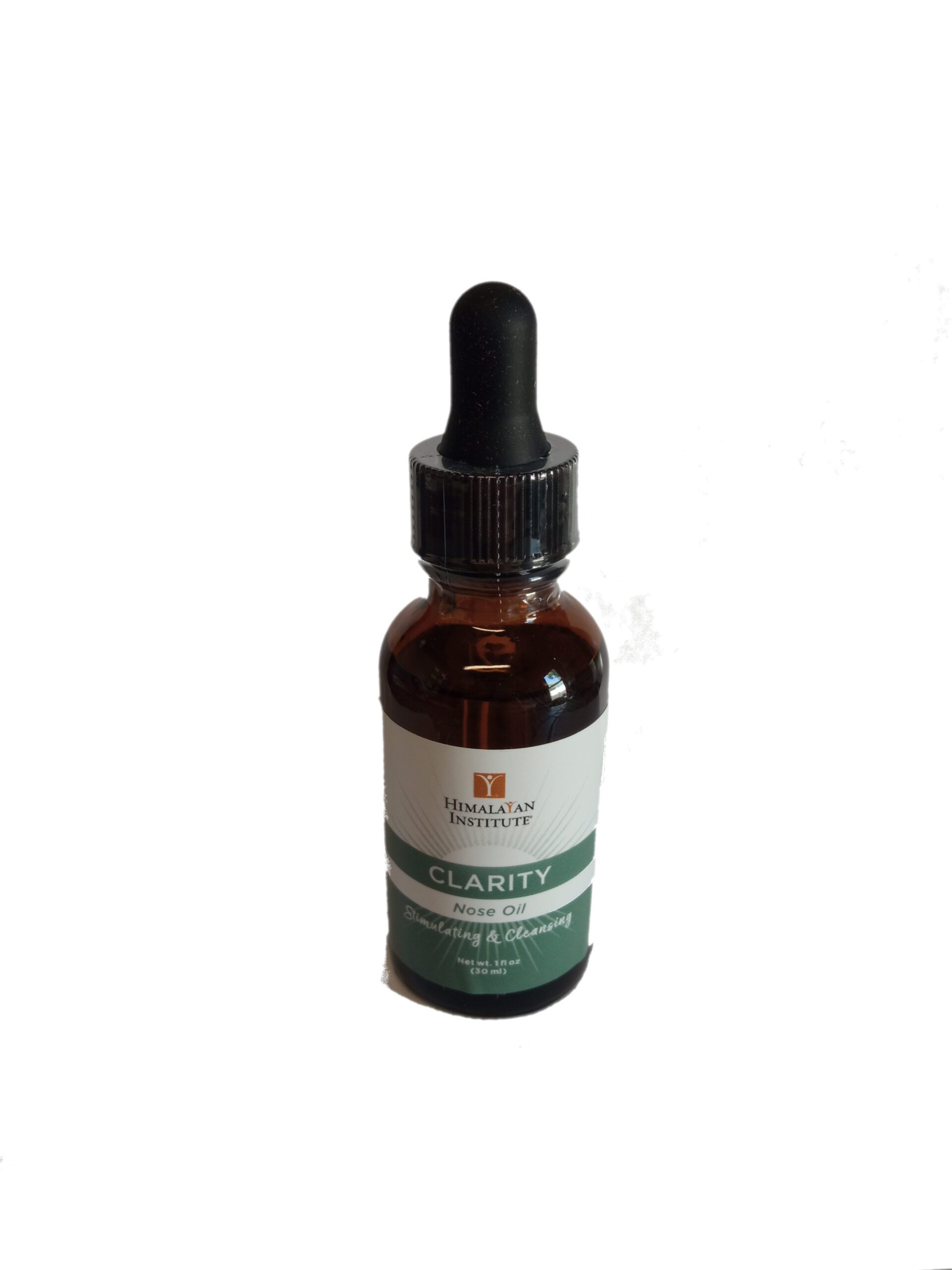 A bottle of Clarity Nose Oil from Himalayan Institute