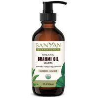 Bottle of Banyan Botanicals Organic Brahmi Oil