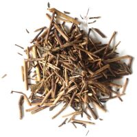 A pile of organic kukicha tea